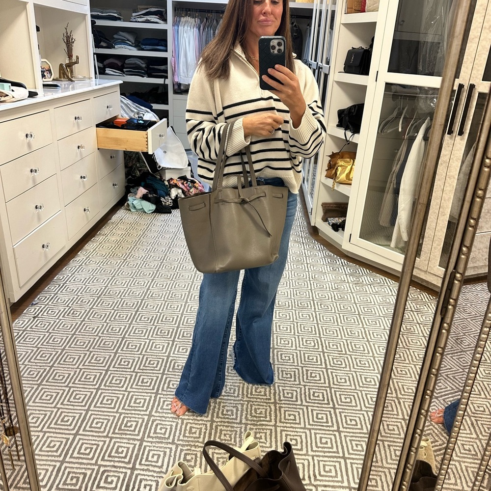 Taupe Celine Cabas Tote